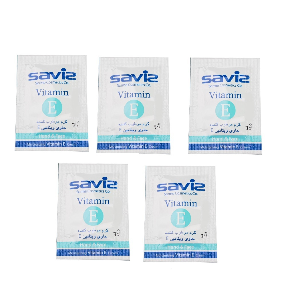  کرم مرطوب کننده ساویز کد sa6-5 حجم 3 میلی لیتر مجموعه 5 عددی