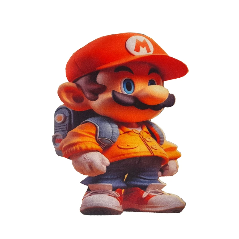 استیکر پارچه و لباس مدل ماریو