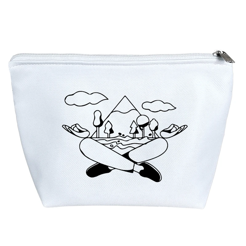 کیف لوازم آرایش دخترانه خندالو مدل کوه و طبیعت کد 7767