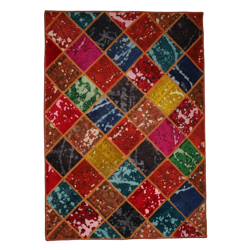 کلاژ فرش دستباف 4 متری مدل چهل تکه کد 4040930