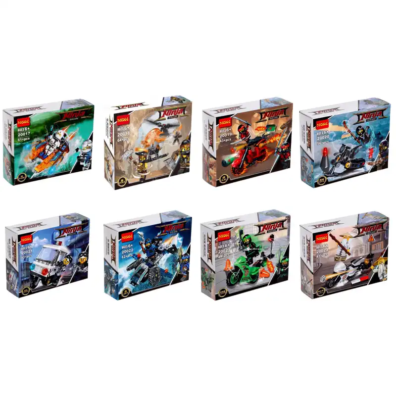 ساختنی دکول مدل نینجا کد 20017-24 مجموعه 8 عددی