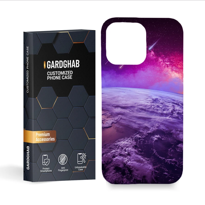 کاور گارد قاب مدل کهکشان مناسب برای گوشی موبایل اپل iphone 14 promax
