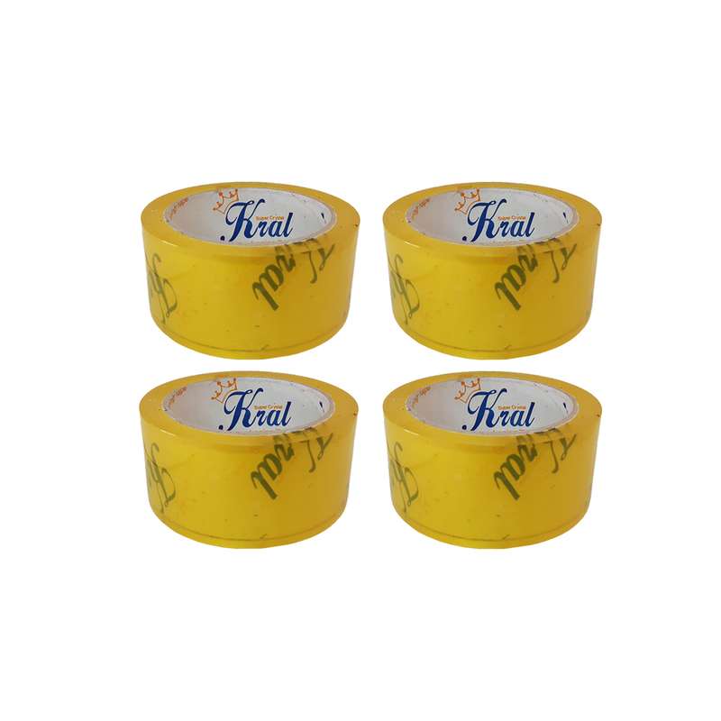 چسب پهن کرال مدل  HT -0048 عرض 4.8 سانتی متر مجموعه چهار عددی