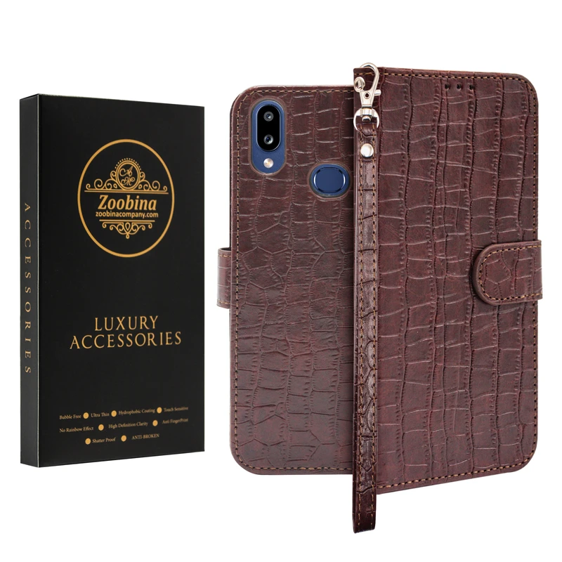 کیف کلاسوری زوبینا مدل Macan مناسب برای گوشی موبایل سامسونگ Galaxy A10S به همراه بند آویز