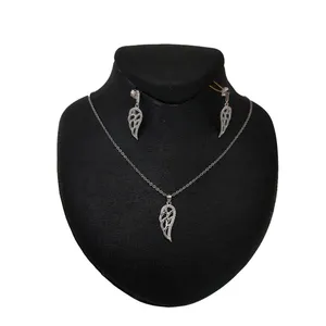 نیم ست نقره ترمه مدل بال فرشته کد Xe34