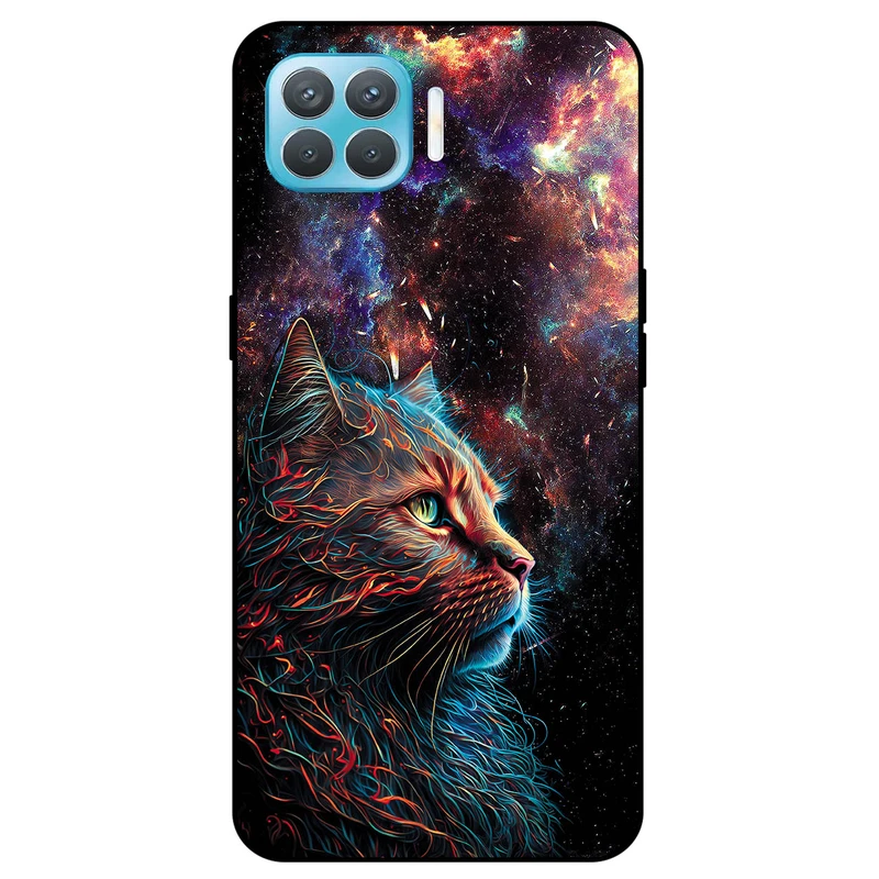 کاور مگافون طرح گربه کهکشانی مدل 4203 مناسب برای گوشی موبایل اوپو A93