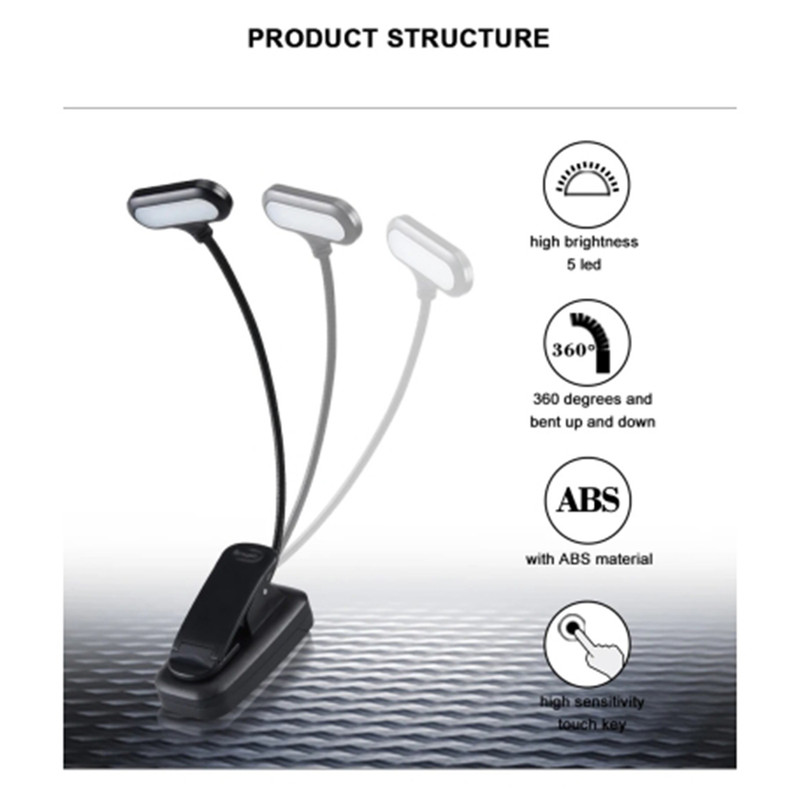 چراغ مطالعه مدل LY-13 گیره دار