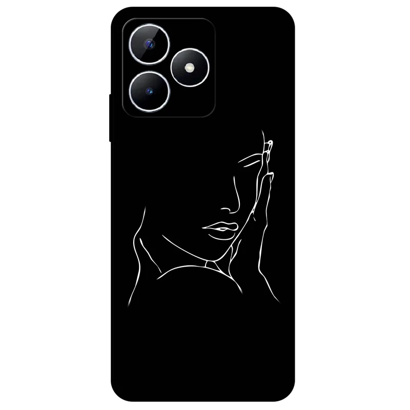 کاور مگافون طرح دخترانه مدل 8153 مناسب برای گوشی موبایل ریلمی Note 50