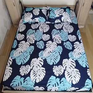 سرویس ملحفه مدل برگ انجیری دو نفره 3 تکه