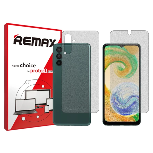 محافظ صفحه نمایش مات ریمکس مدل HyMTT مناسب برای گوشی موبایل سامسونگ Galaxy A04s  به همراه محافظ پشت گوشی