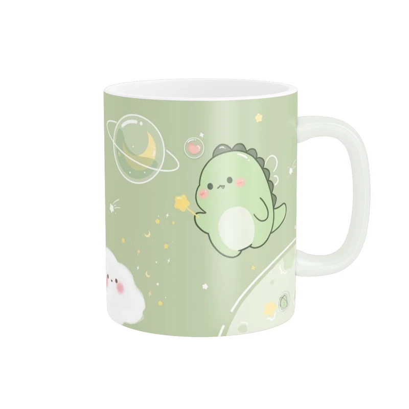 ماگ پادآفرین مدل فانتزی طرح دایناسور کیوت و بامزه کد p9906