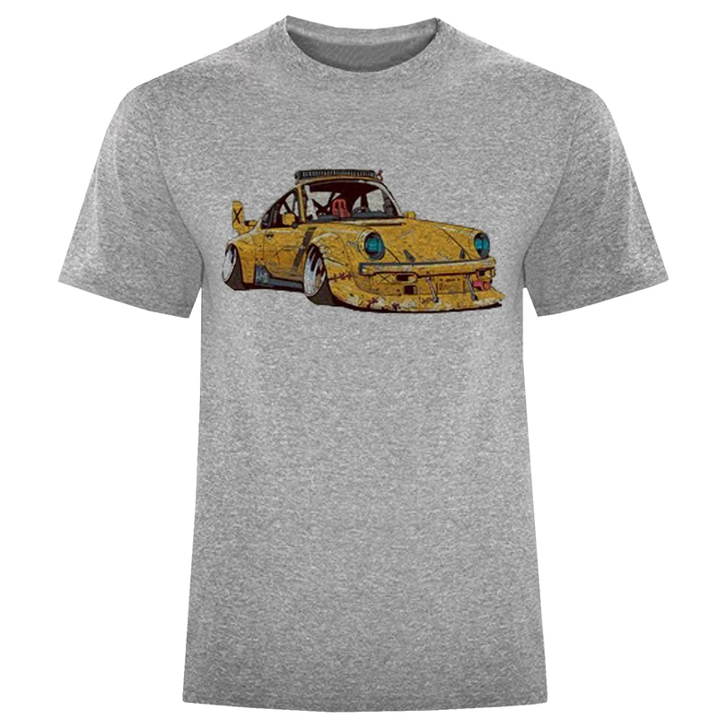 تیشرت آستین کوتاه مردانه مدل ماشین زرد A68