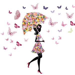 نقد و بررسی استیکر دیواری ژیوار طرح دختر پروانه ها توسط خریداران
