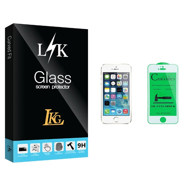 محافظ صفحه نمایش سرامیکی ال کا جی مدل LK Glass مناسب برای گوشی موبایل اپل iPhone 5s