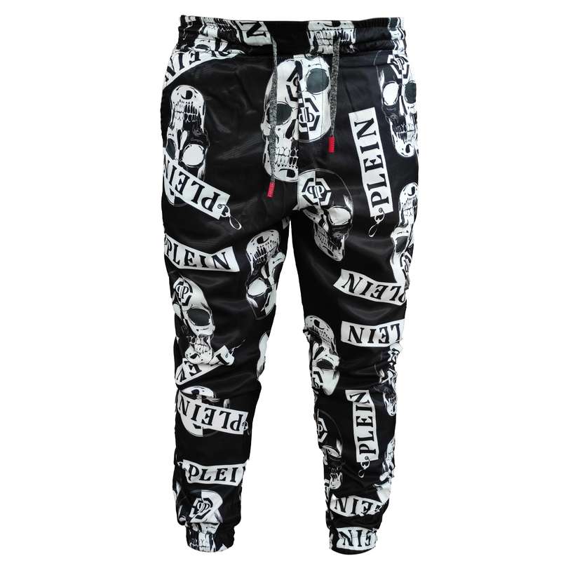 شلوار مردانه مدل اسلش طرح اسکلت کد dn003