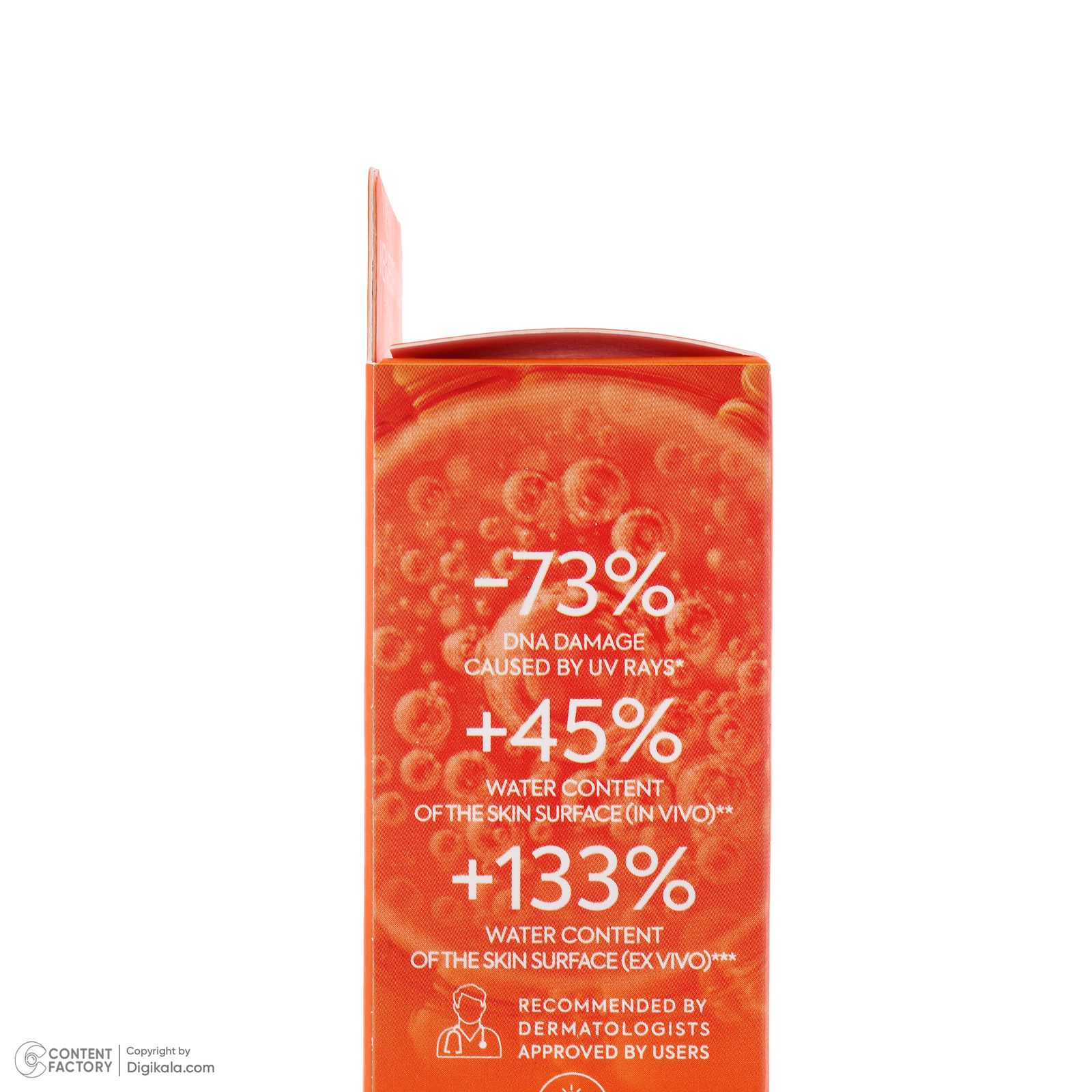 فلوئید ضد آفتاب بدون رنگ درماتیپیک مدل hydra cream محافظ UVA،UVB مناسب برای پوست خشک حجم 40 میلی لیتر -  - 8