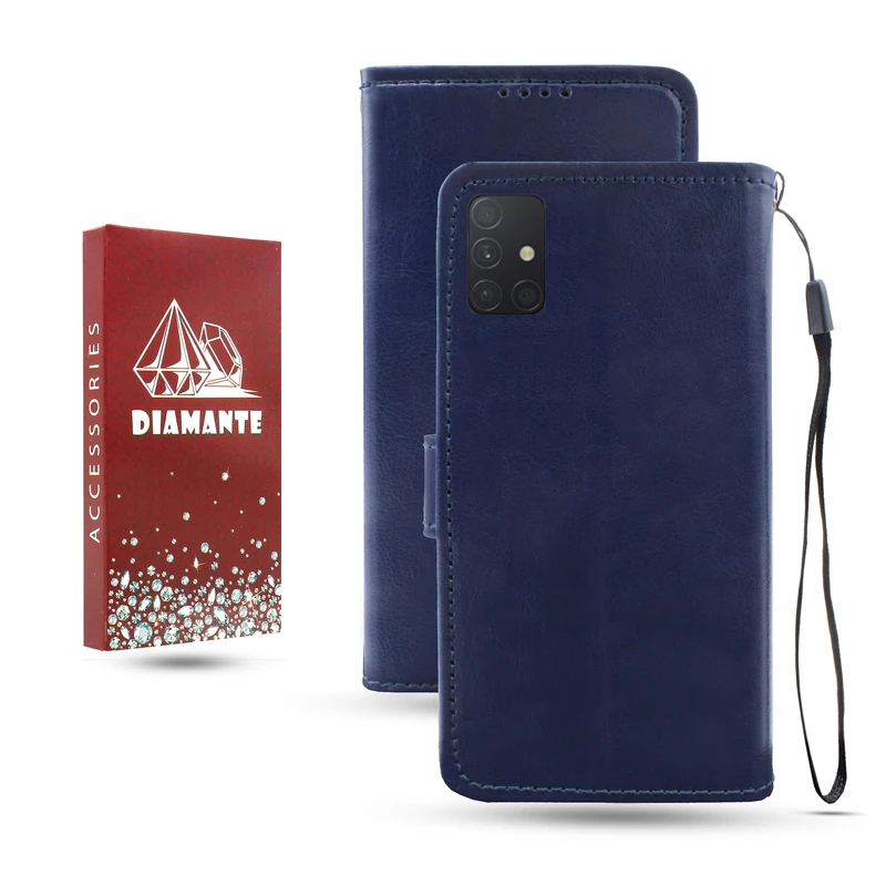 کیف کلاسوری دیامانته مدل Kif_Rd مناسب برای گوشی موبایل سامسونگ Galaxy A51 به همراه بند آویز