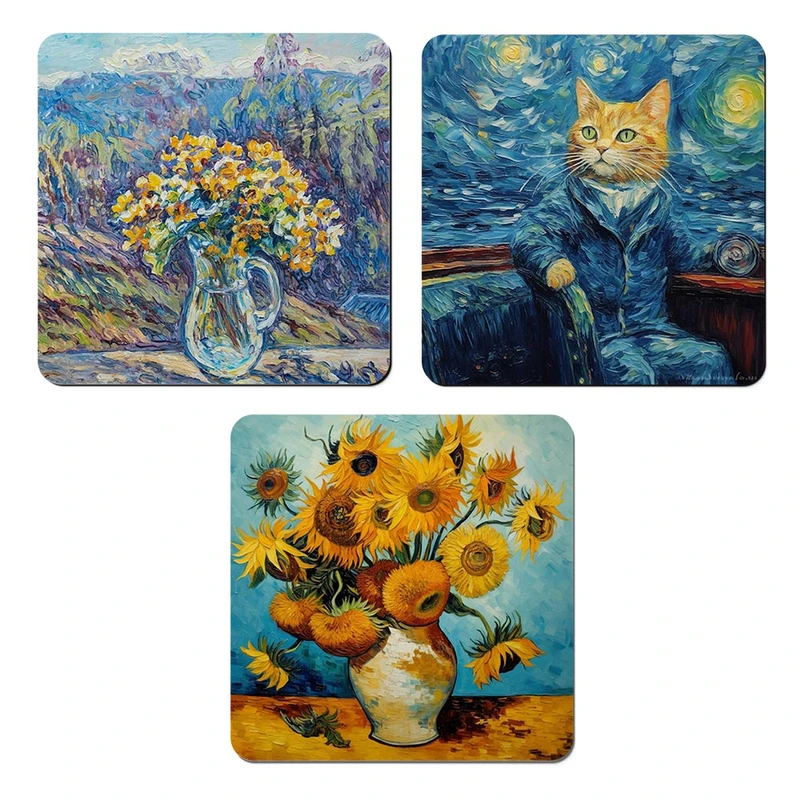 مگنت صباطرح مدل نقاشی ونگوک کد M1310 مجموعه 3 عددی