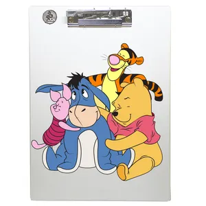 تخته شاسی طه چوب  مدل Cute winnie the pooh characters flat illustration سایز A4