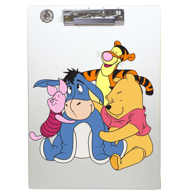 تخته شاسی طه چوب مدل Cute winnie the pooh characters flat illustration سایز A4