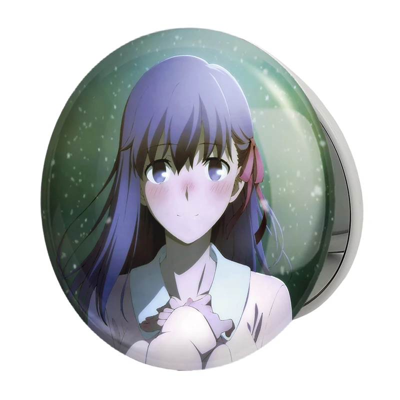آینه جیبی خندالو طرح ساکورا انیمه فیت استی نایت Fate Stay Night مدل تاشو کد 22757 