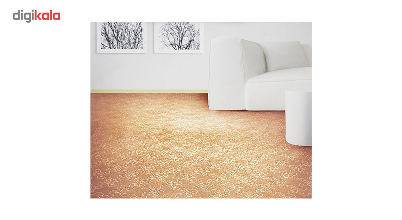 موکت ظریف مصور طرح زرین زمینه کرم کد 8112