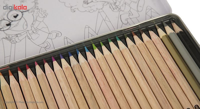 مداد رنگی 24+3 رنگ آریا مدل 3022