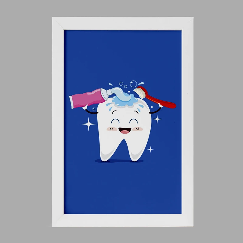 تابلو خندالو مدل دندان و دندانپزشکی کودکانه کد 27778