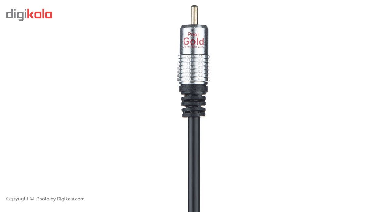 کابل تبدیل جک 3.5 میلی متری به دو RCA پی نت مدل Gold طول 1.5 متر main 1 4
