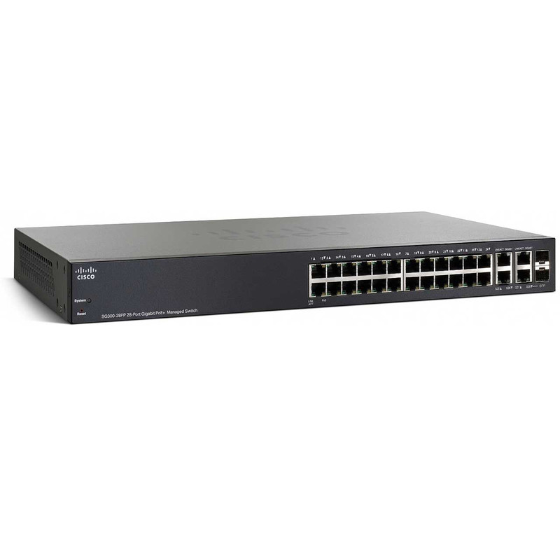 سوئیچ 24 پورت سیسکو مدلSG300-28PP