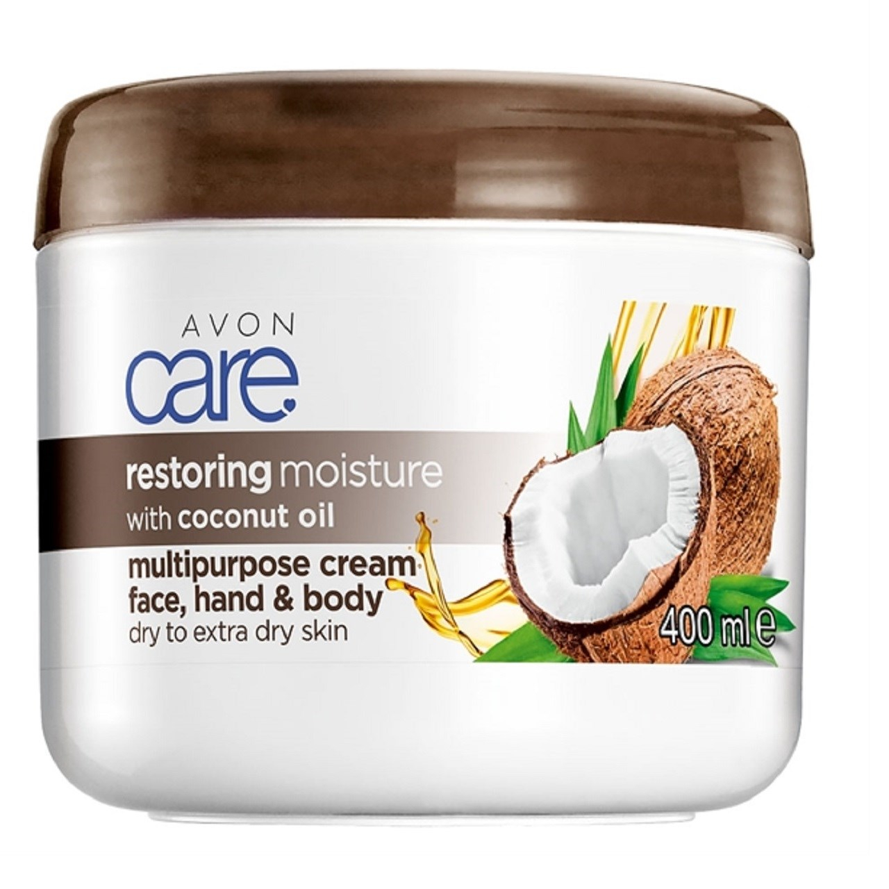 کرم دست و صورت آون مدل Restoring Moisture with Coconut Oil Face Cream حجم 400 میلی لیتر