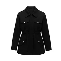 بارانی زنانه مدل کمر گتر رومنسا