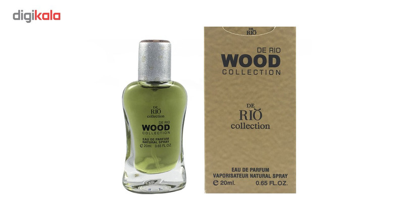 عطر جیبی مردانه ریو کالکشن مدل Rio Wood Brown حجم 20ml