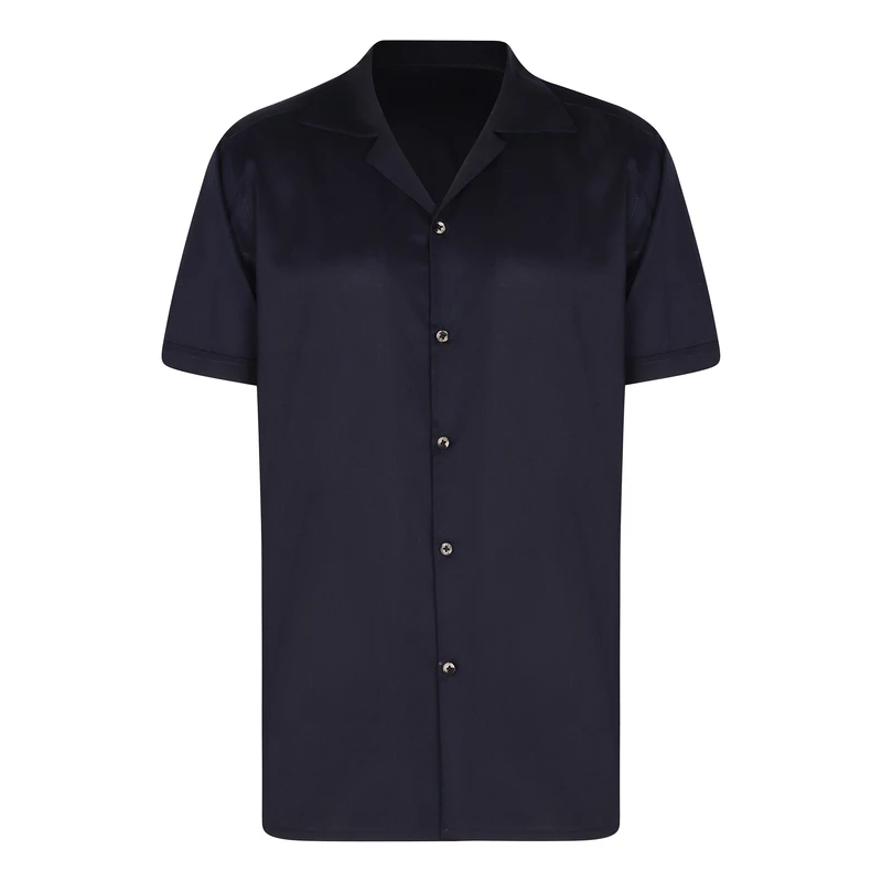 پیراهن آستین کوتاه یقه انگلیسی مردانه مدل NC17