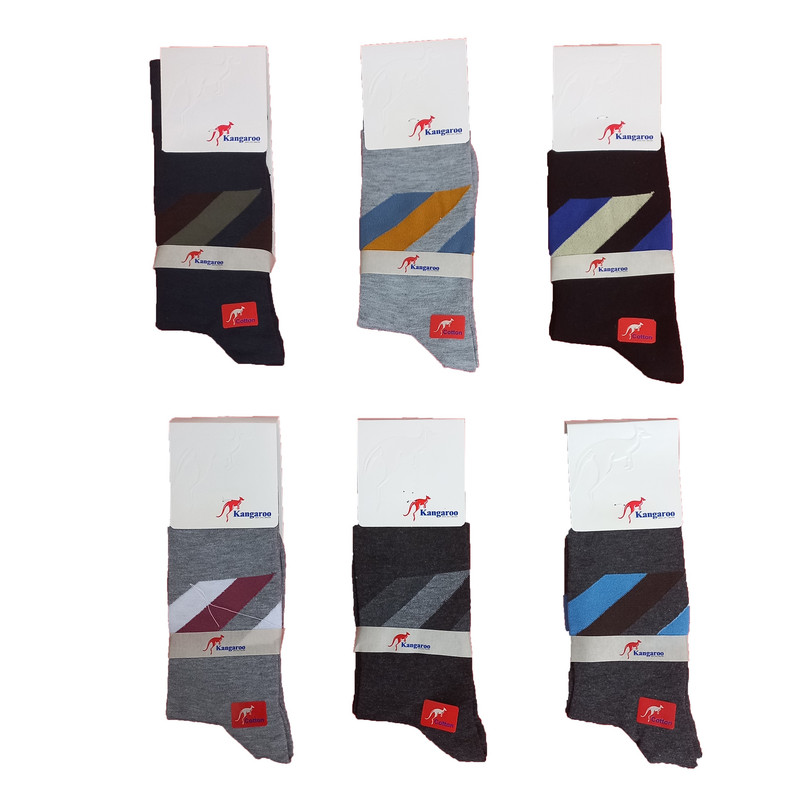 جوراب مردانه مدل str3030  بسته 6 عددی