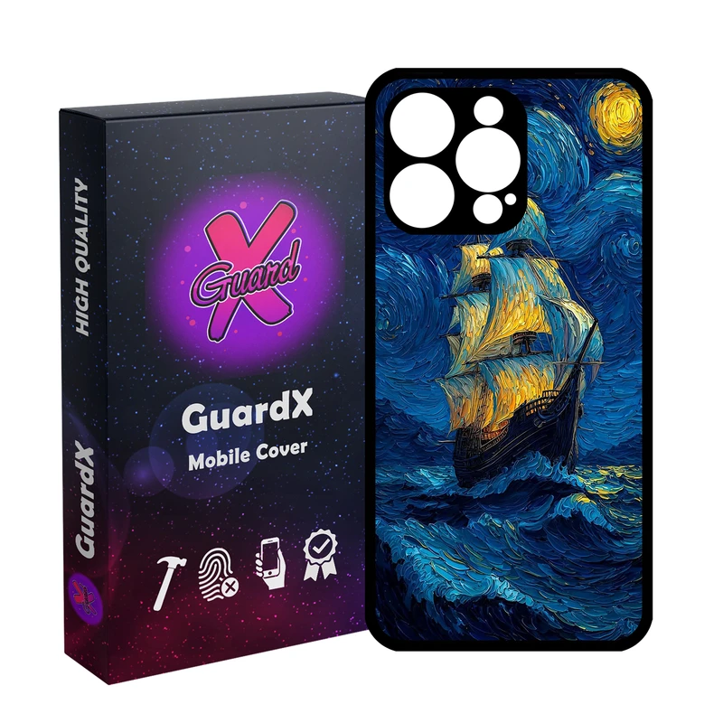 کاور گارد ایکس طرح کشتی ونگوگ مدل 10900 مناسب برای گوشی موبایل اپل iPhone 15 Pro Max