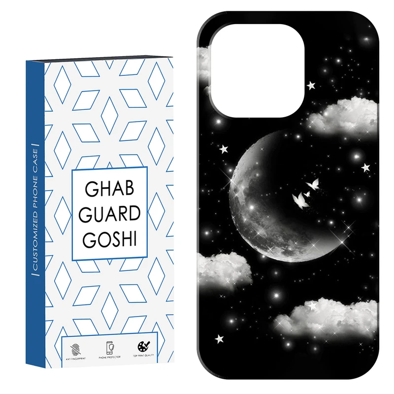 کاور قاب گارد گوشی طرح ابر و ماه کد Dimo-435 مناسب برای گوشی موبایل اپل IPHONE 15 PRO MAX   