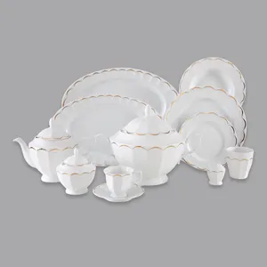 سرویس غذاخوری 103 پارچه 12 نفر چینی زرین ایران مدل O Asis