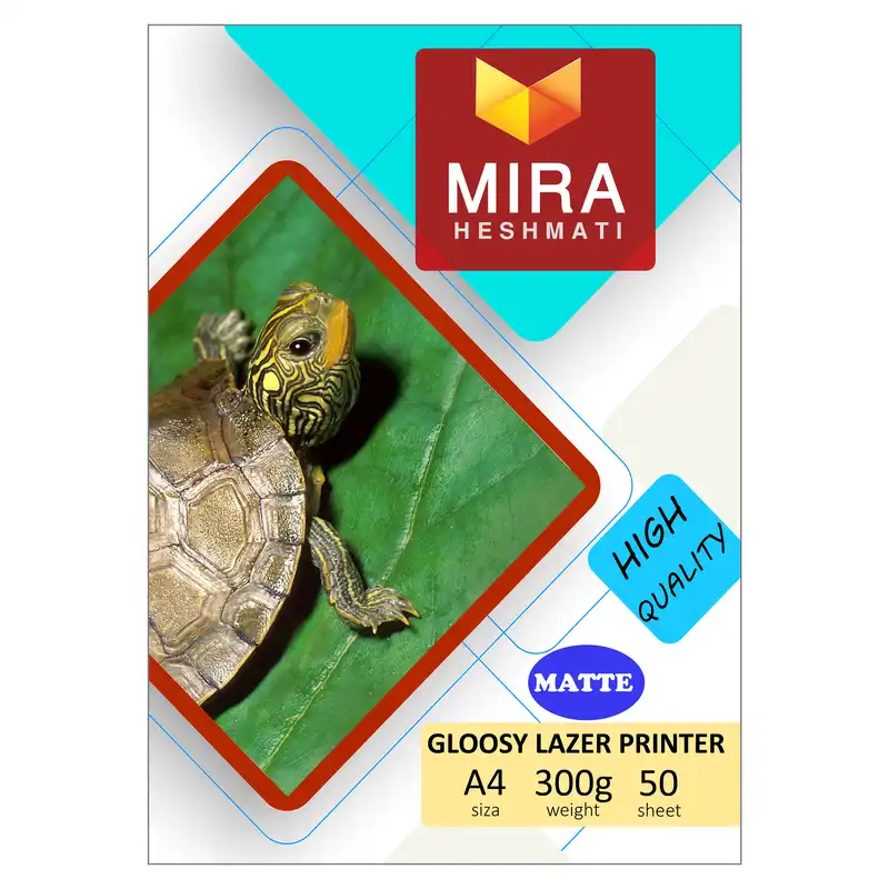 کاغذ چاپ عکس گلاسه میرا مدل PLGM300 سایز 21x30 سانتی متر