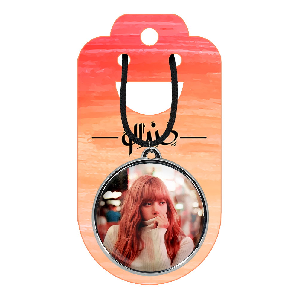 گردنبند خندالو مدل لیسا بلک پینک کد 1429814308