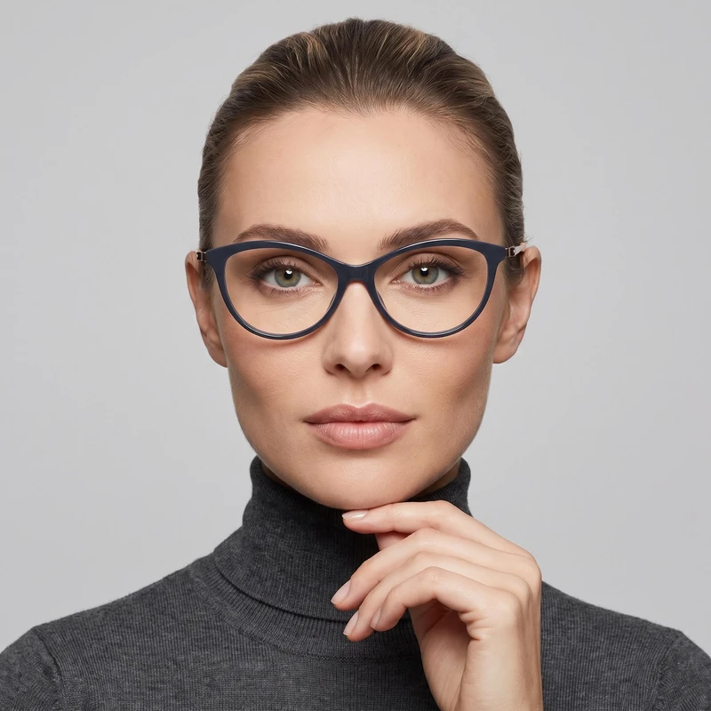 فریم عینک طبی گربه ای مدل TR2332C121P81  مناسب برای صورت گرد و بیضی