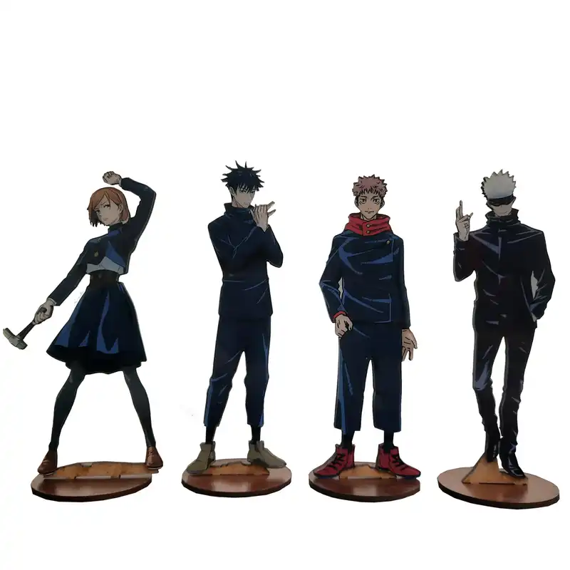 استند رومیزی تزیینی مدل انیمه Jujutsu Kaisen مجموعه 4 عددی