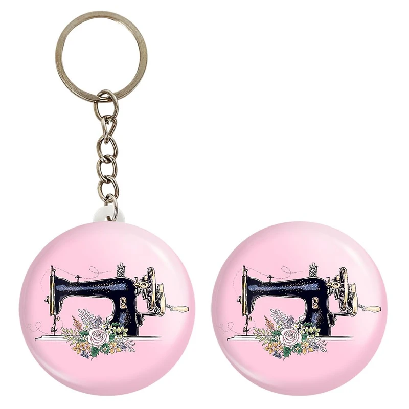 پیکسل خندالو مدل چرخ خیاطی کد 28010 به همراه جاکلیدی