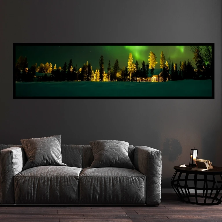 تابلو بکلیت طرح طبیعت شفق قطبی مدل B-7525