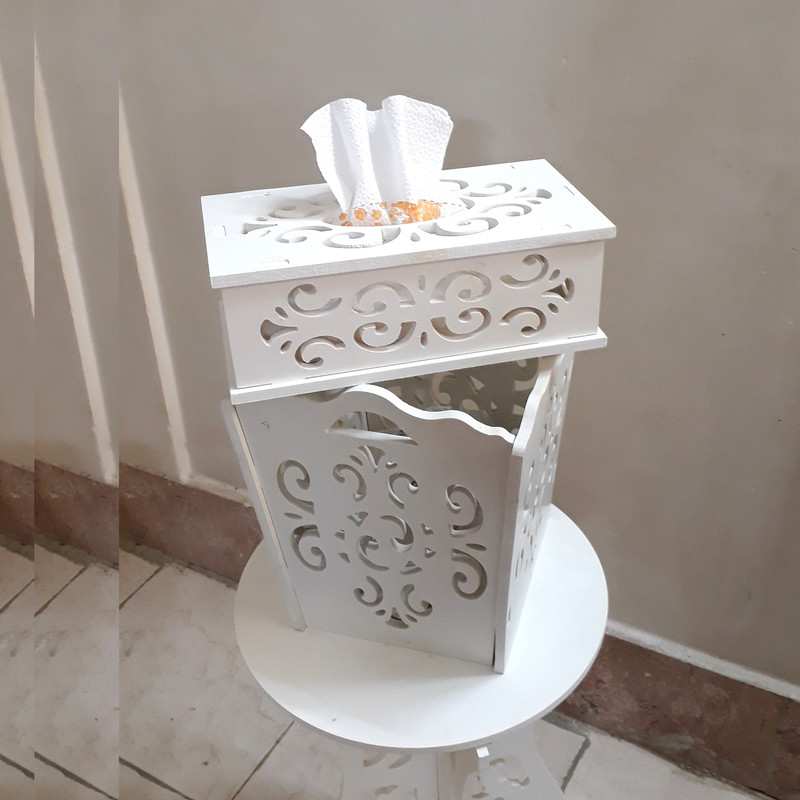 ست سطل و جای دستمال کاغذی مدل Az05