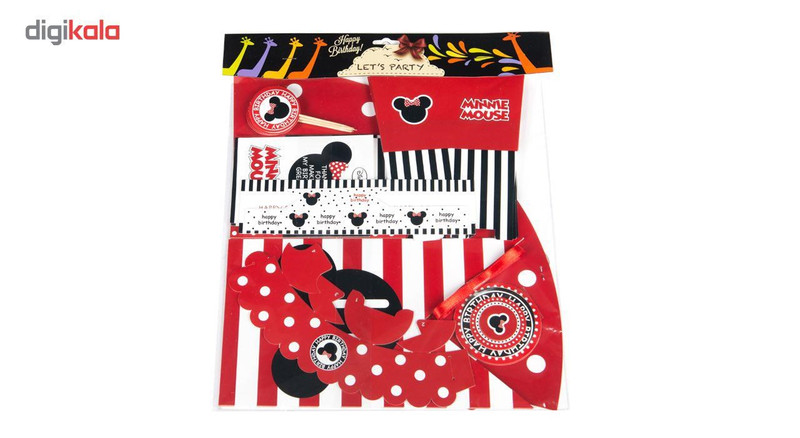 پک جشن تولد مدل Minnie Mouse