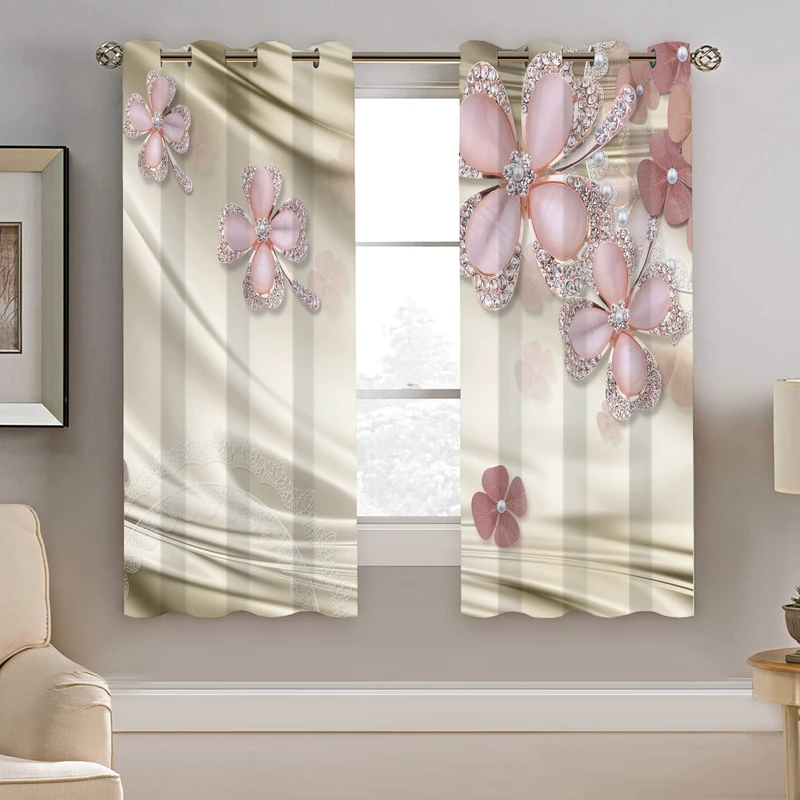 پرده نیروانا طرح گل مدل هازان کد 8712 سایز 140×200 سانتی متر