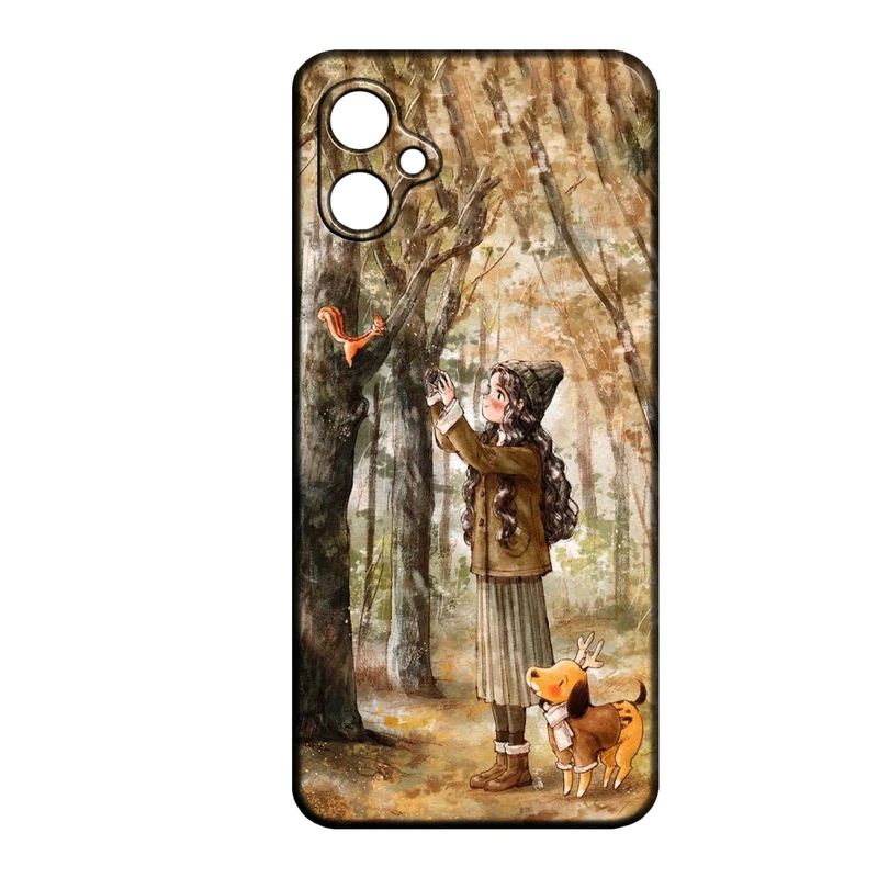 کاور طرح دخترانه کد 293 مناسب برای گوشی موبایل سامسونگ Galaxy A07