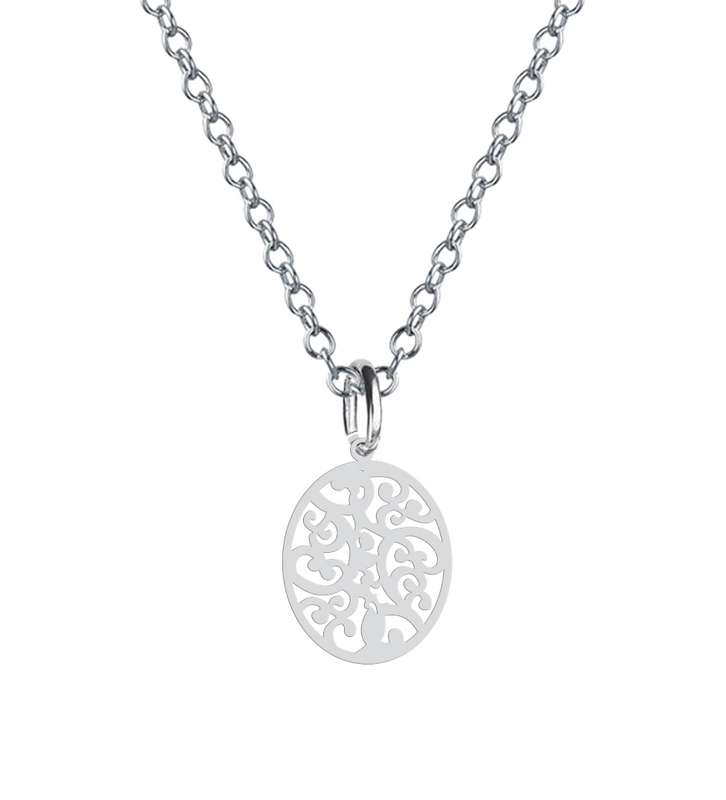 گردنبند نقره زنانه هایکا مدل اسلیمی کد n.ha2-336