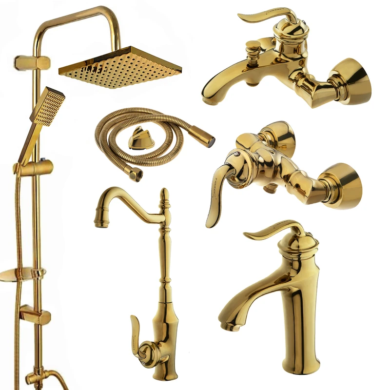 ست شیرآلات پرکاس مدل بامبو کد 01 مجموعه 6 عددی